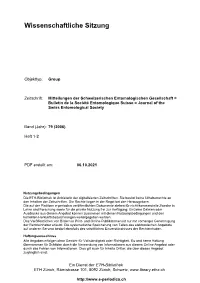 Wissenschaftliche Sitzung