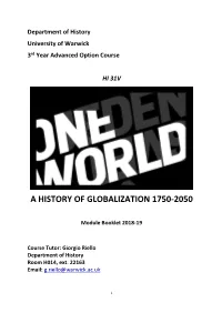 A History of Globalization 1750-2050
