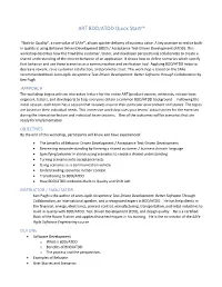 ART-ATDD-BDD-Quick-Start Aug 2021Docx