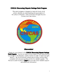 CHICAS: Discovering Hispanic Heritage Patch Program
