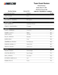 Crew Rosters
