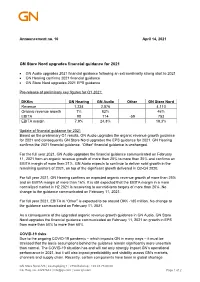 GN Store Nord Upgrades Financial Guidance for 2021