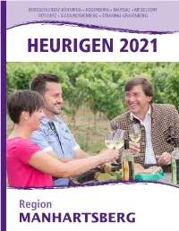 Heurigen 2021 Inhalt