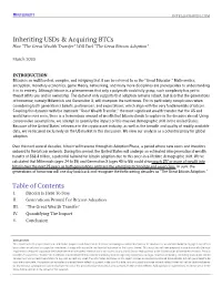 Inheriting Usds & Acquiring Btcs Table of Contents