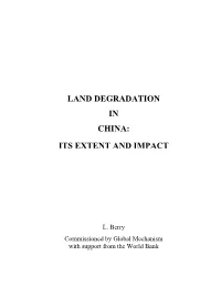 Land Degradation in China: Its Extent and Impact
