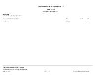 THE OHIO STATE UNIVERSITY Dean's List AUTUMN SEMESTER 2014 Armenia Sorted by Zip Code, City and Last Name