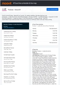 4F Bus Time Schedule & Line Route