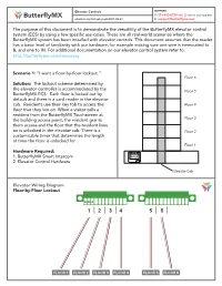 Butterflymx Elevator Control System (ECS) by Using a Few Specific Use-Cases