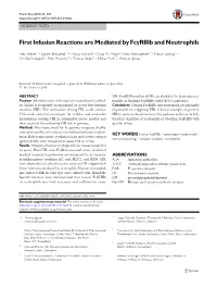 First Infusion Reactions Are Mediated by Fcγriiib and Neutrophils