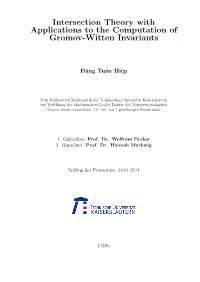 Intersection Theory with Applications to the Computation of Gromov-Witten Invariants