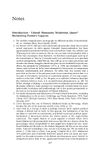 Introduction – Liberal, Humanist, Modernist, Queer? Reclaiming Forster’S Legacies