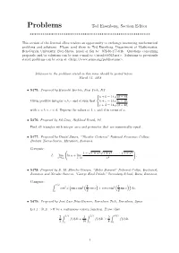 Problems 5475-5522 Ssma Mathematical Magazine