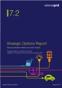 Strategic Options Report National Grid (North Wales Connection Project)