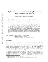Algebras with One Operation Including Poisson and Other Lie-Admissible