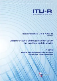 Digital Selective-Calling System for Use in the Maritime Mobile Service