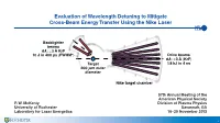 Evaluation of Wavelength Detuning to Mitigate Cross-Beam Energy Transfer Using the Nike Laser