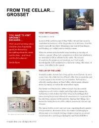 From the Cellar… Grosset