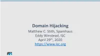 Godaddy – Domain Hijacking