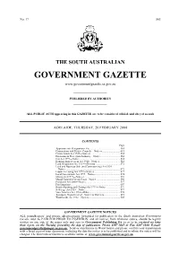 Government Publishing SA So As to Be Received No Later Than 4 P.M