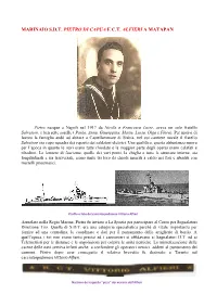 Marinaio S.D.T. Pietro Di Capua E C.T. Alfieri a Matapan