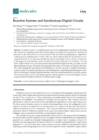 Reaction Systems and Synchronous Digital Circuits