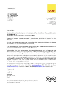 Review (Proposed Submission Version March 2017) Confirmation of Participation in Oral Examination in Public