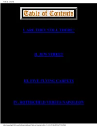 Table of Contents
