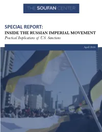 THE RUSSIAN IMPERIAL MOVEMENT Practical Implications of U.S