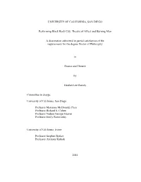 Theatre of Affect and Burning Man a Dissertation