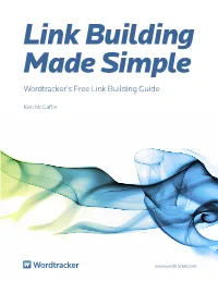 Wordtracker's Free Link Building Guide