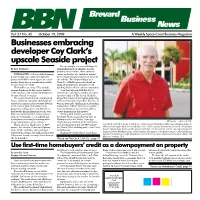 Businesses Embracing Developer Coy Clark's Upscale Seaside Project