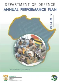 DEFENCE Annual Performance Plan for 2020/2021