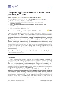 Design and Application of the Bivib Audio-Tactile Piano Sample Library