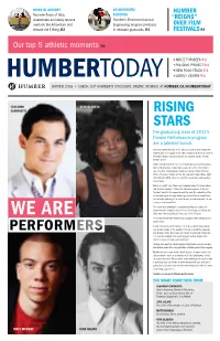 Humber Today in a Past Interview