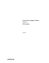 Oracle® Business Intelligence Publisher Install Guide Release 10.1.3.2.1 Part No