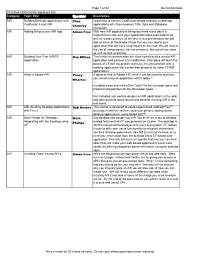 Cfunited2009submittedtopics.Pdf