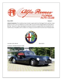 March 2014 Volume 2 Editorial Comments: This Month We Have