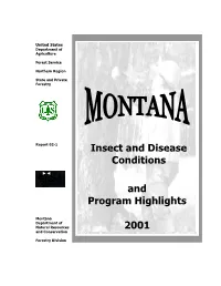 Mountana Insect and Disease Conditions and Program Highlights