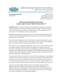 Resources and Development Committee Approves Right-‐Of-‐Way for Nazlini Navajo