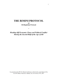 The Oil Depletion Protocol
