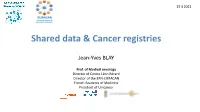 Shared Data & Cancer Registries