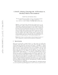 C-SALT: Mining Class-Specific Alterations in Boolean Matrix