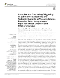 Complex and Cascading Triggering of Submarine Landslides And