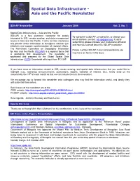 Spatial Data Infrastructure - Asia and the Pacific Newsletter
