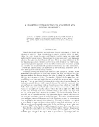 A Geometric Introduction to Spacetime and Special Relativity