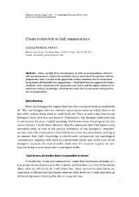 From Restricted to Full Omniscience