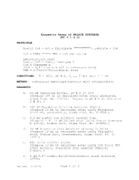 Malate Synthase (Ec 4.1.3.2)