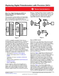 Replacing Digital Potentiometers with Precision Dacs