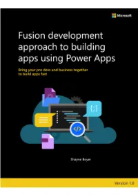 The Fusion Development Approach to Building Power Apps April 2021.Pdf