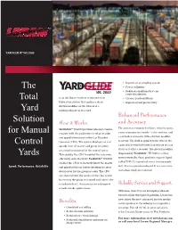 The Total Yard Solution for Manual Control Yards